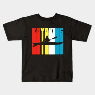 kayaking retro Kids T-Shirt